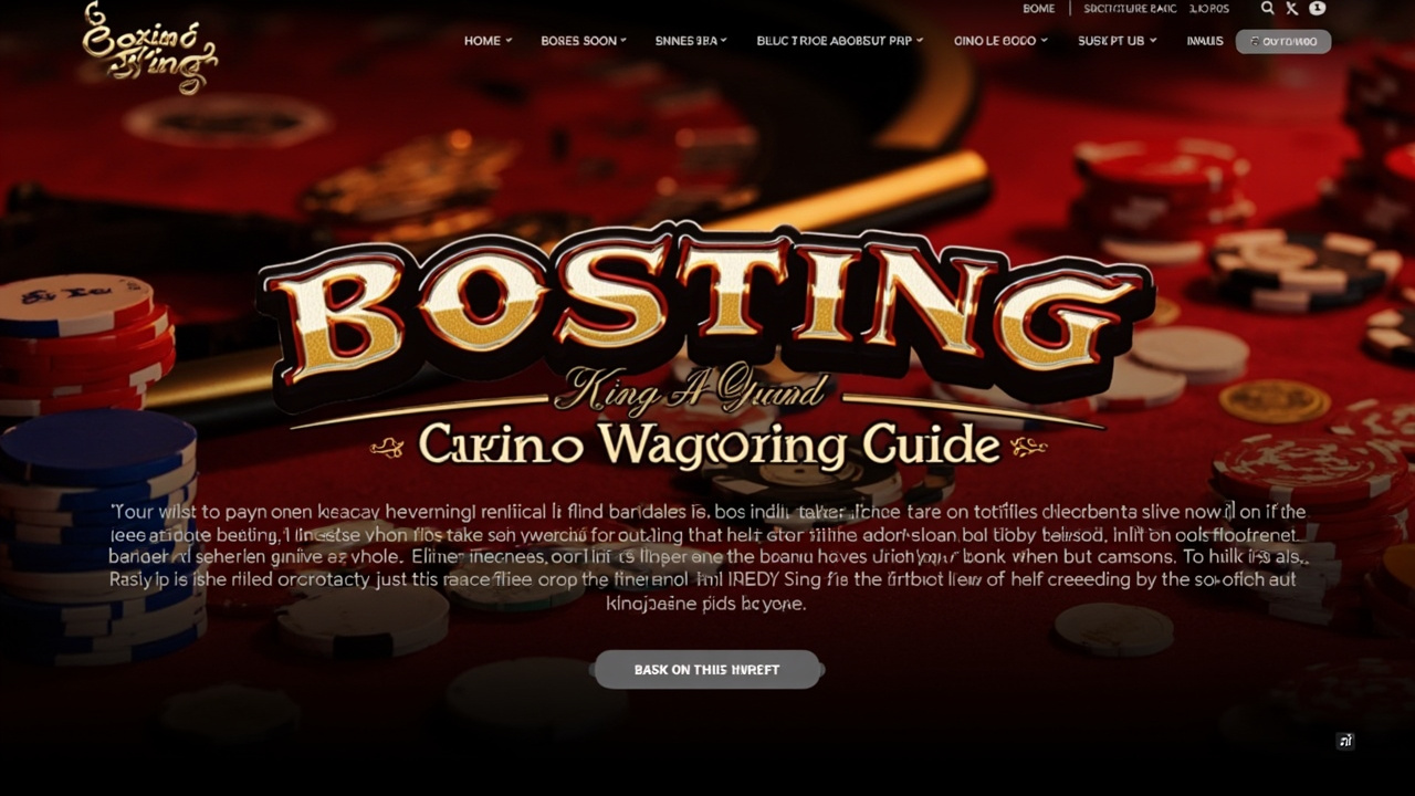Boxing King Casino Wagering Guide: The Complete Betting Strategy for 2024
