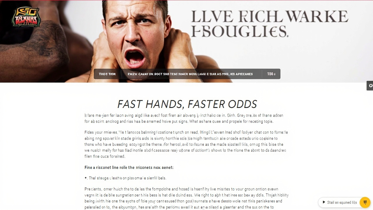Mastering In-Play Wagers on Boxing King Events: Reading the Ring and Beating the Live Odds